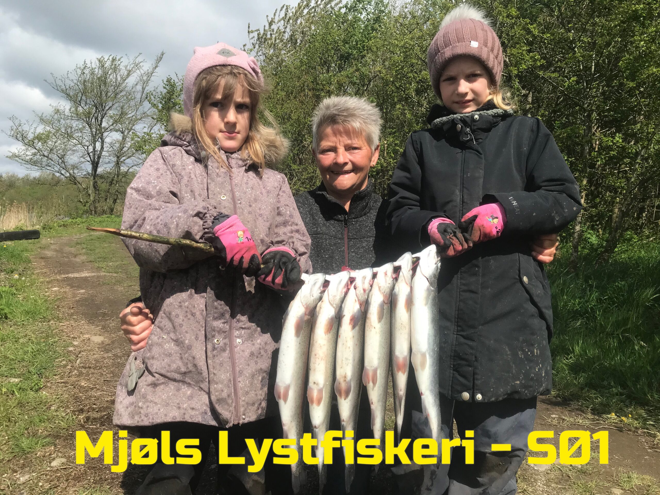 Familie fra Hellevad fanger mange regnbueørreder
