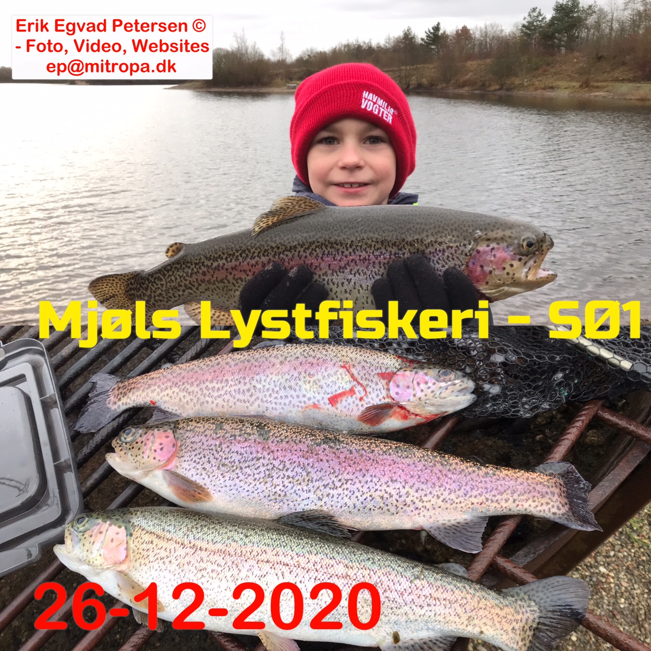 Mjøls Lystfiskeri: Frederik og hans far fik fisk i første kast