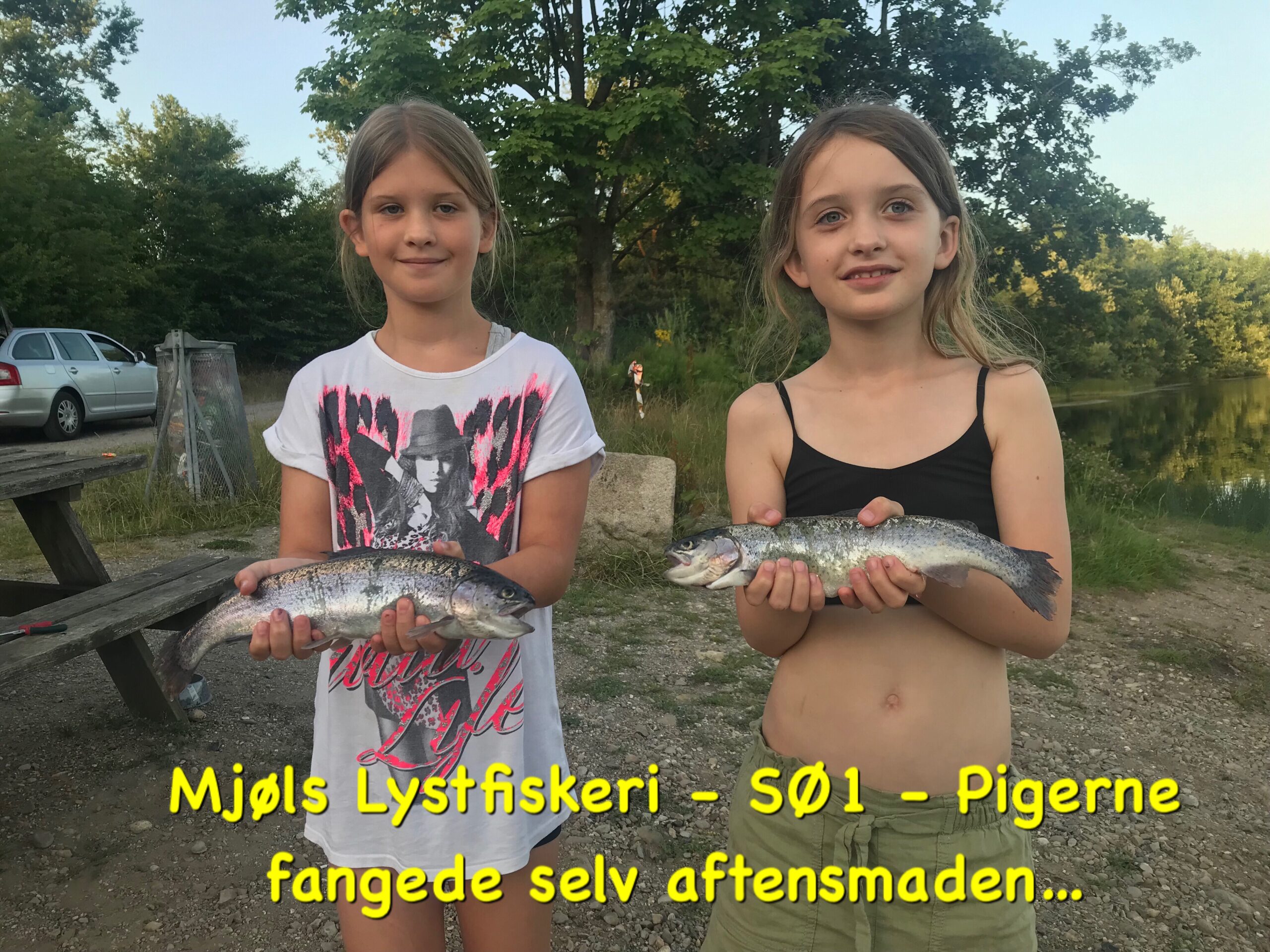 Mjøls Lystfiskeri – Pigerne fangede selv aftensmaden i SØ1 lørdag eftermiddag Mjøls Lystfiskeri – Pigerne fangede selv aftensmaden i SØ1 lørdag eftermiddag