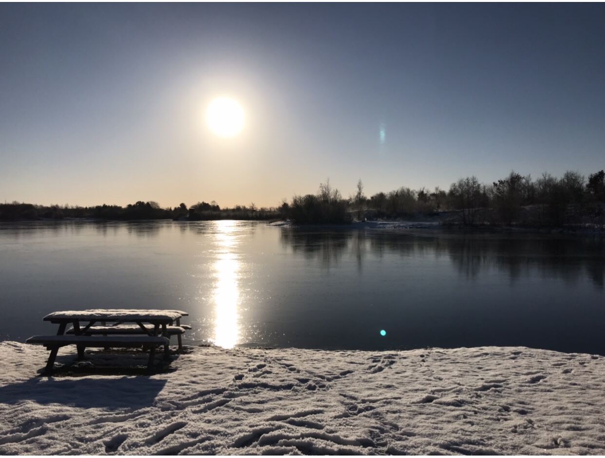 – Vi har is på søerne lige nu i Mjøls