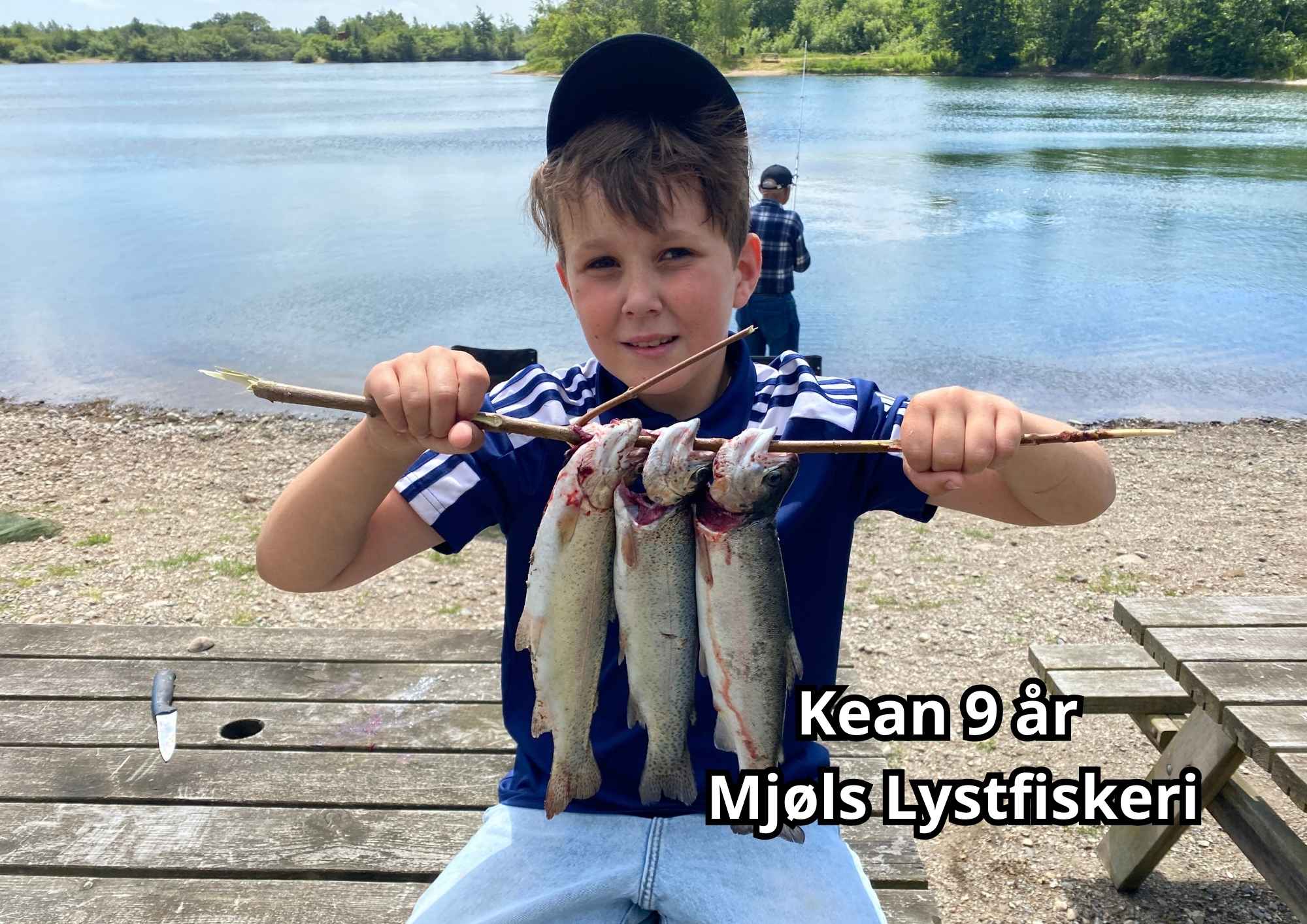 Mjøls Lystfiskeri: 9-årige Kean fangede middagsmaden onsdag eftermiddag – helt selv